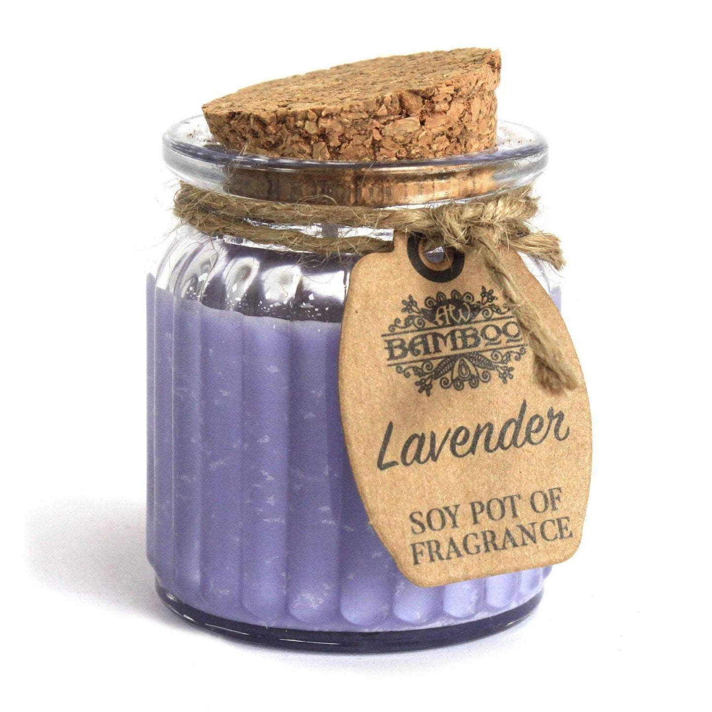 2x Lavender Soy Pot of Fragrance Candles - Soothing Suds