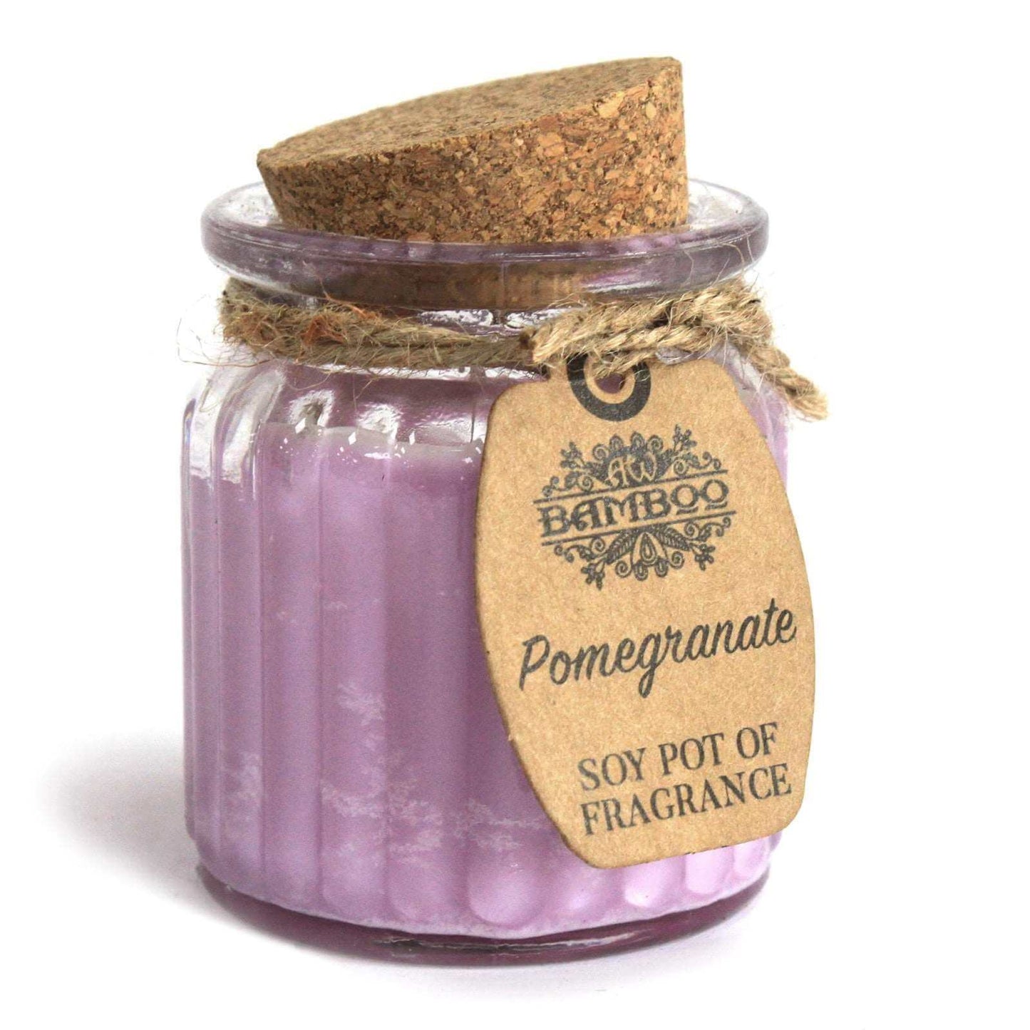 2x Pomegranate Soy Pot of Fragrance Candles - Soothing Suds