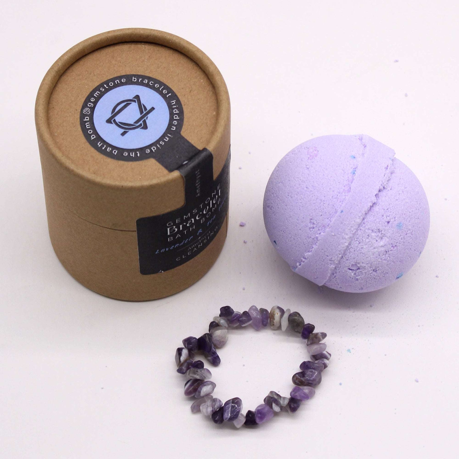 Amethyst Gem Bracelet Bath Bomb - Soothing Suds