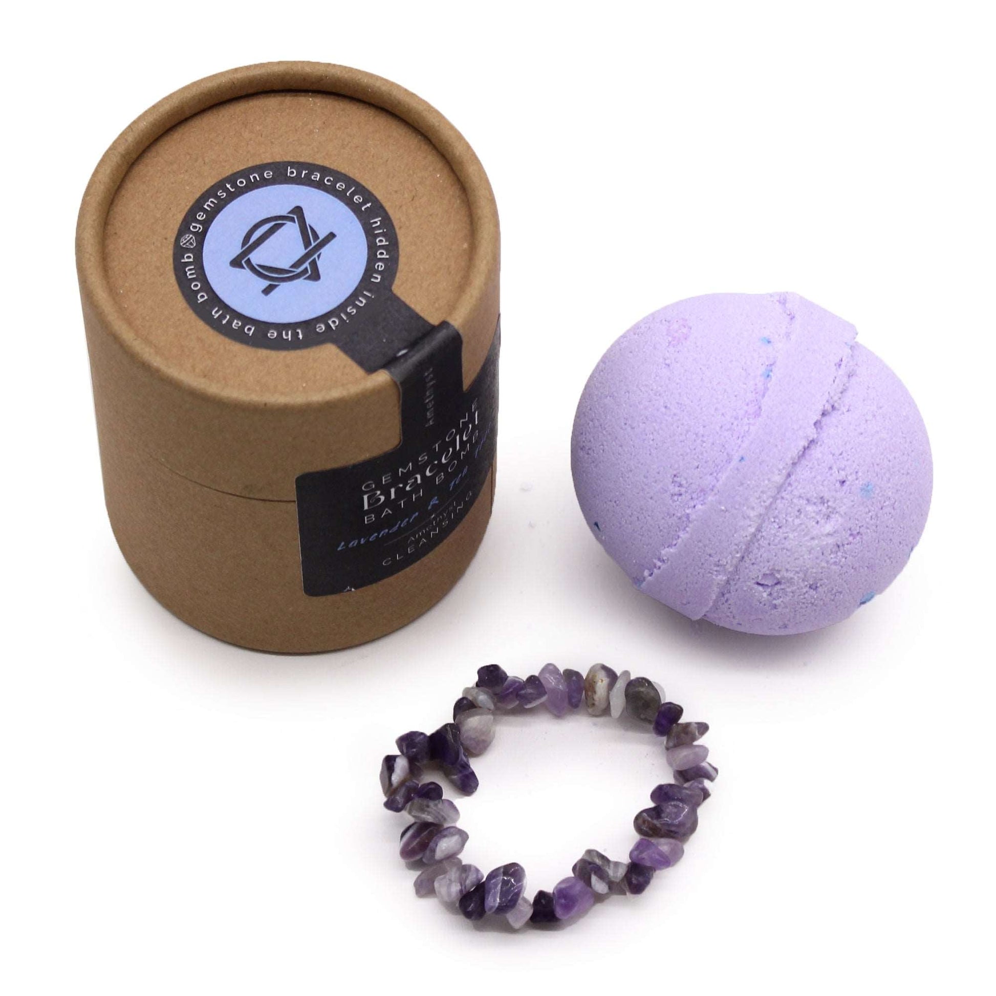 Amethyst Gem Bracelet Bath Bomb - Soothing Suds