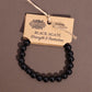 Black Agate Aura Bracelet - Strength & Protection