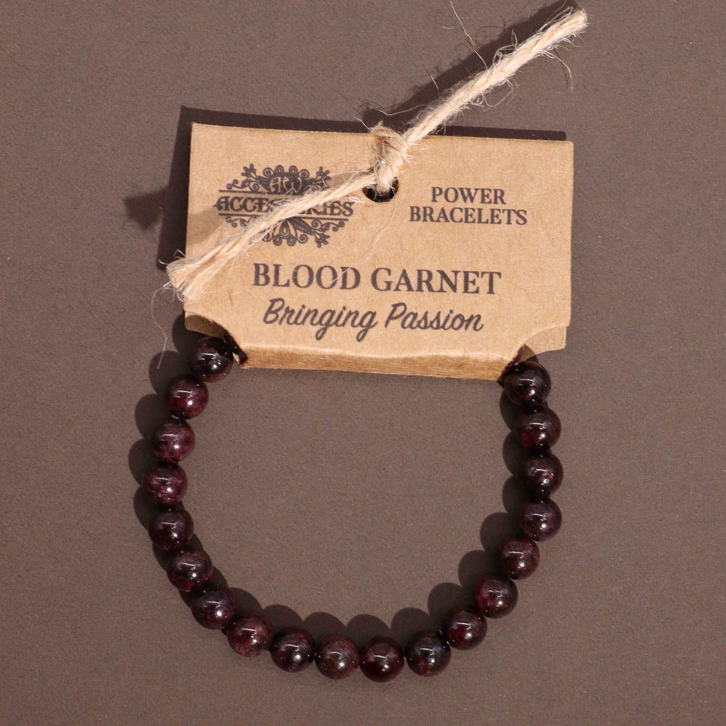 Blood Garnet Aura Bracelet - Ignite Passion & Vitality