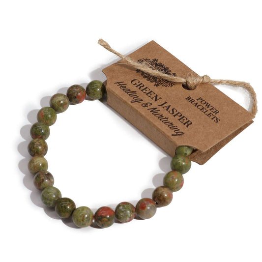 Green Jasper Aura Bracelet - Healing & Nurturing