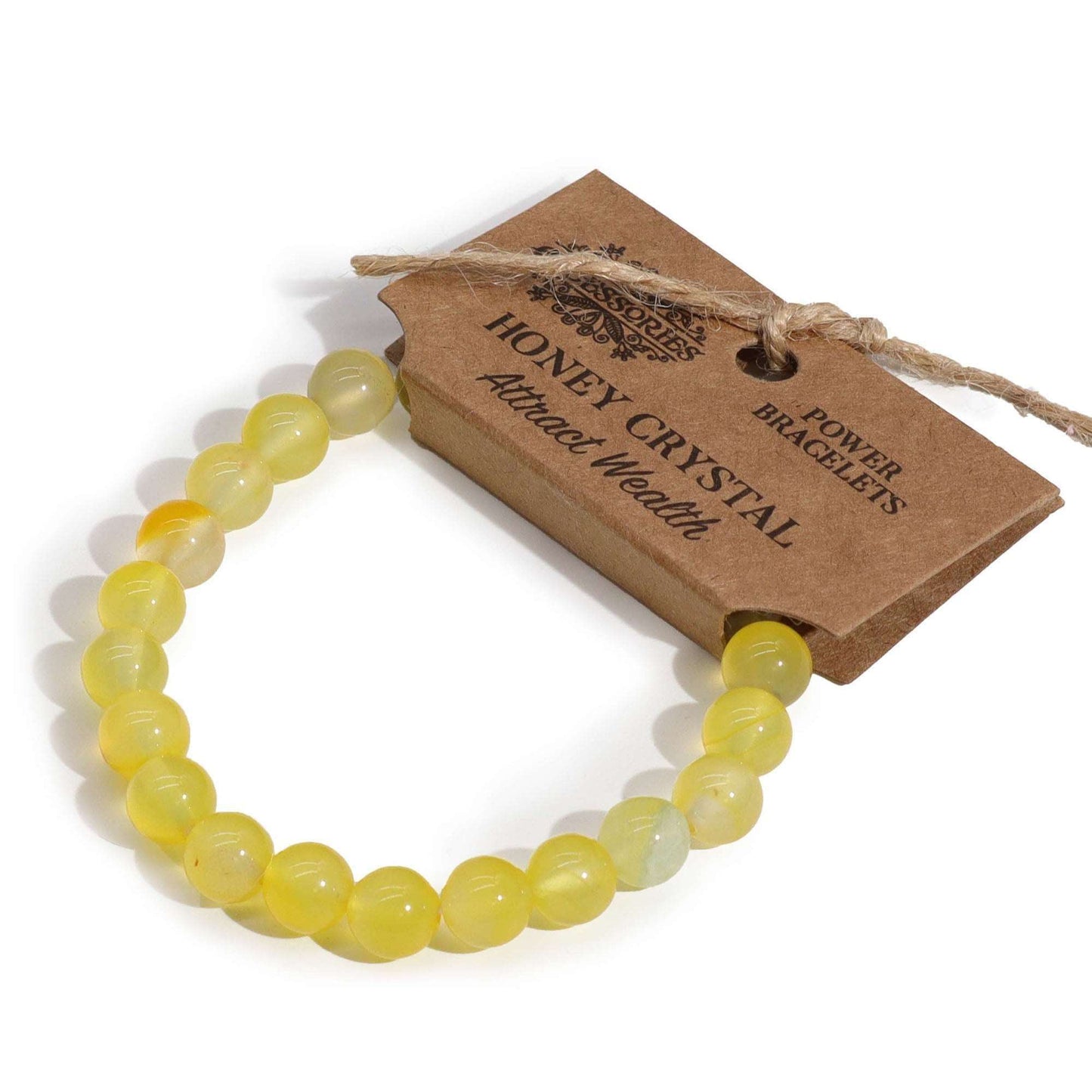 Honey Crystal Aura Bracelet - Attract Wealth & Prosperity