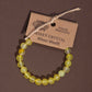 Honey Crystal Aura Bracelet - Attract Wealth & Prosperity