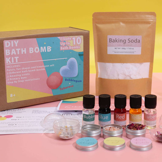 Bath Bomb Kit - Rose & Bubblegum - Soothing Suds