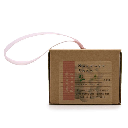 Boxed Single Massage Soaps - Jasmine & Patchouli - Soothing Suds