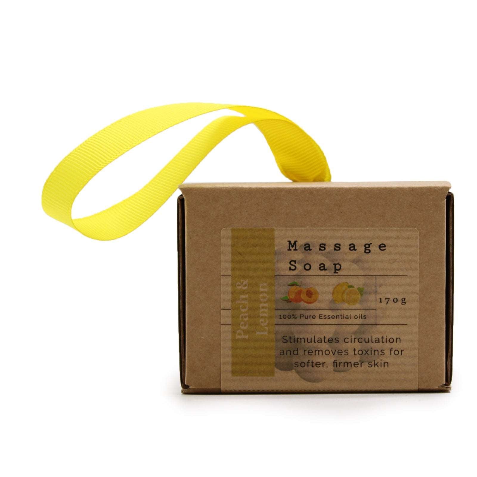 Boxed Single Massage Soaps - Peach & Lemon - Soothing Suds