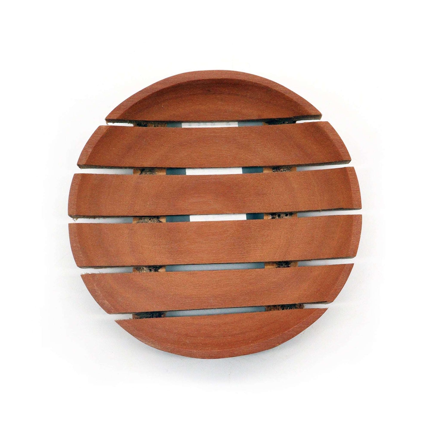 Classic Mahogany Soap Dish - Round - Soothing Suds