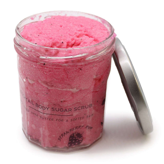 Fragranced Sugar Body Scrub - Strawberry Rum 300g - Soothing Suds