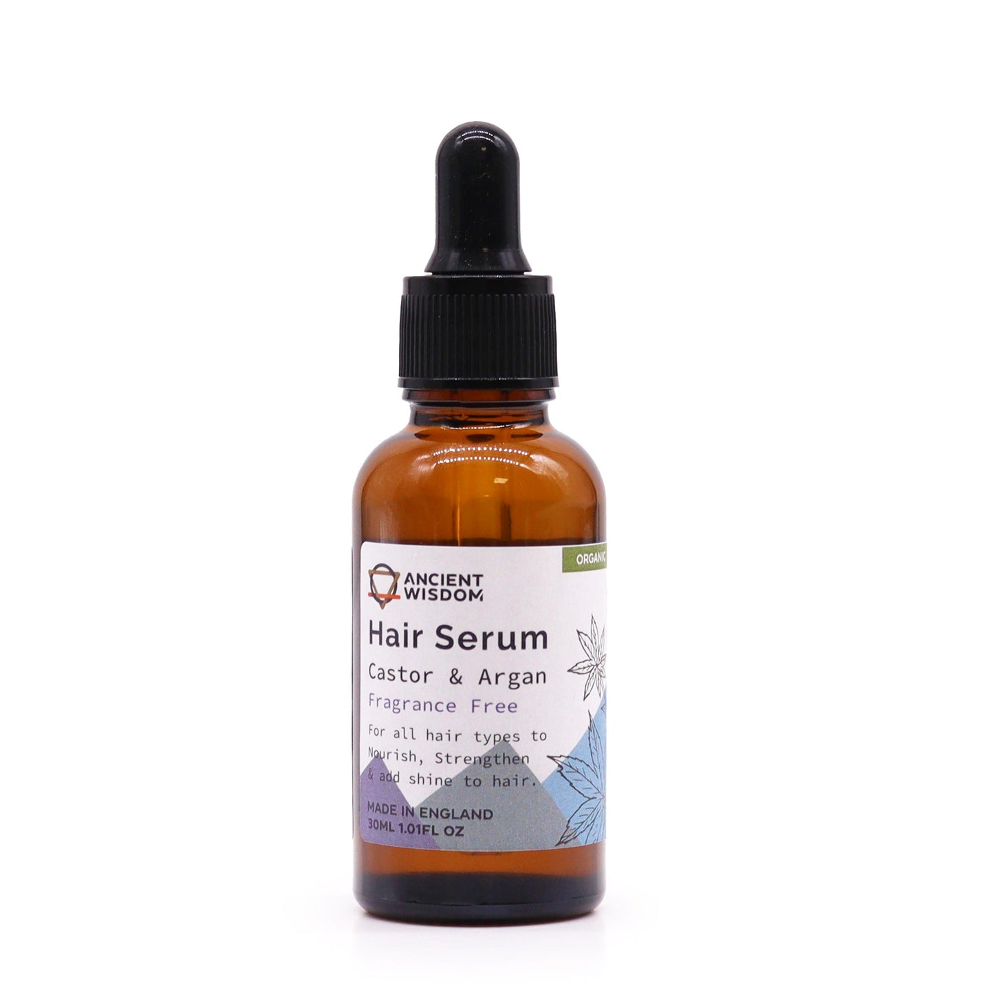 Organic Hair Serum - Fragrance-Free (30ml)