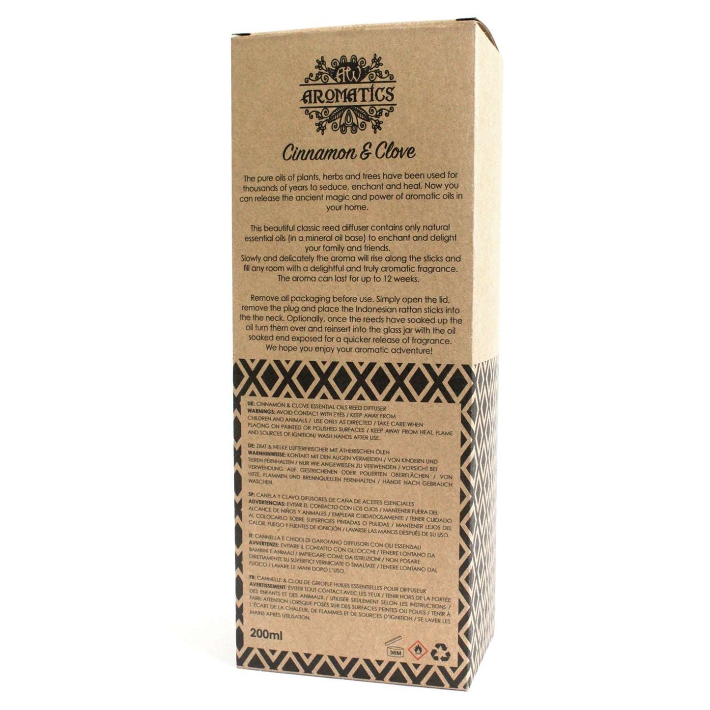 Cinnamon & Clove Essential Oil Reed Diffuser