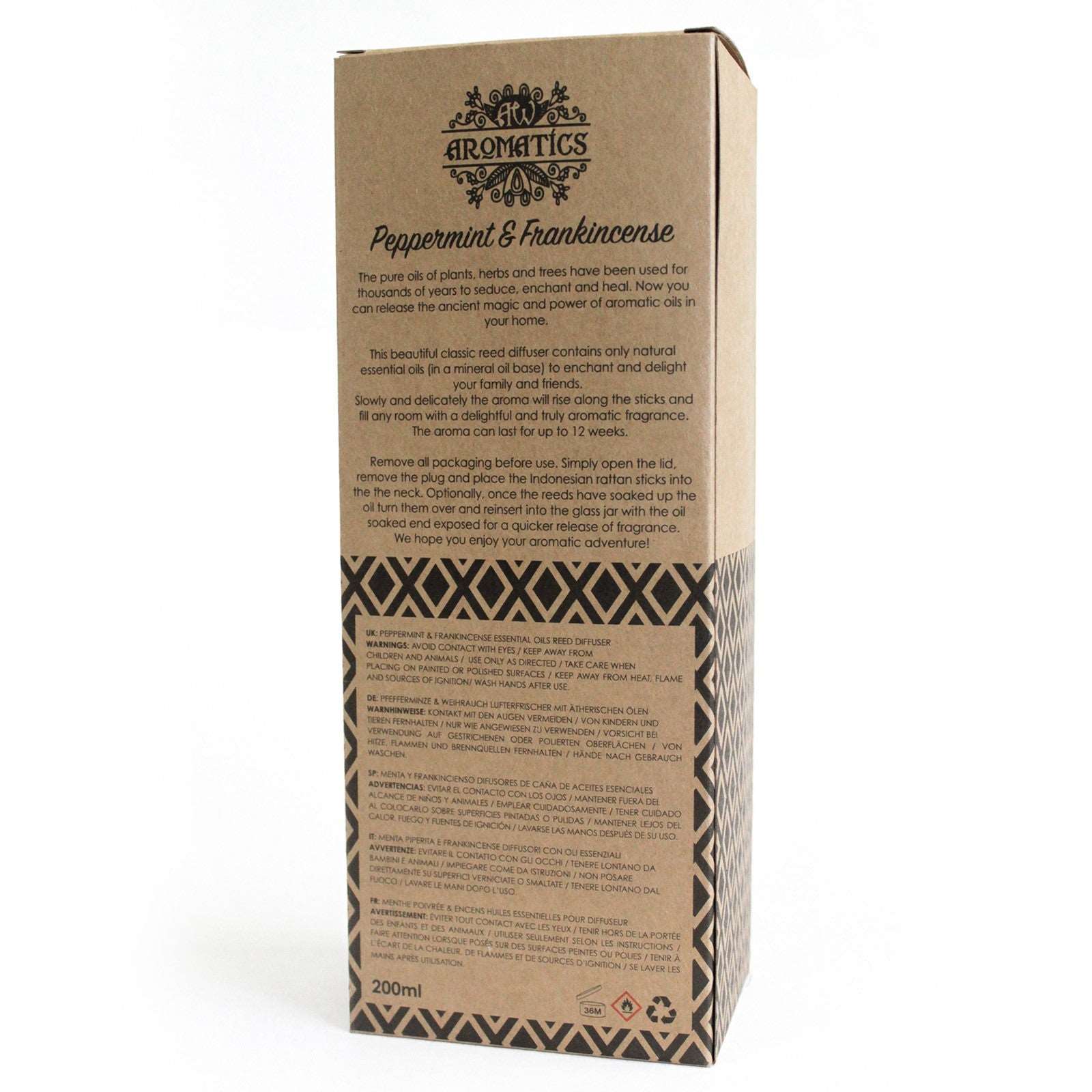 Peppermint & Frankincense Essential Oil Reed Diffuser