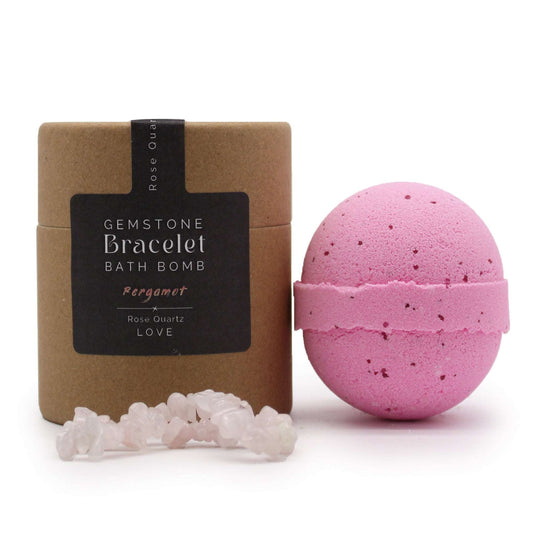 Rose Quartz Gem Bracelet Bath Bomb - Soothing Suds