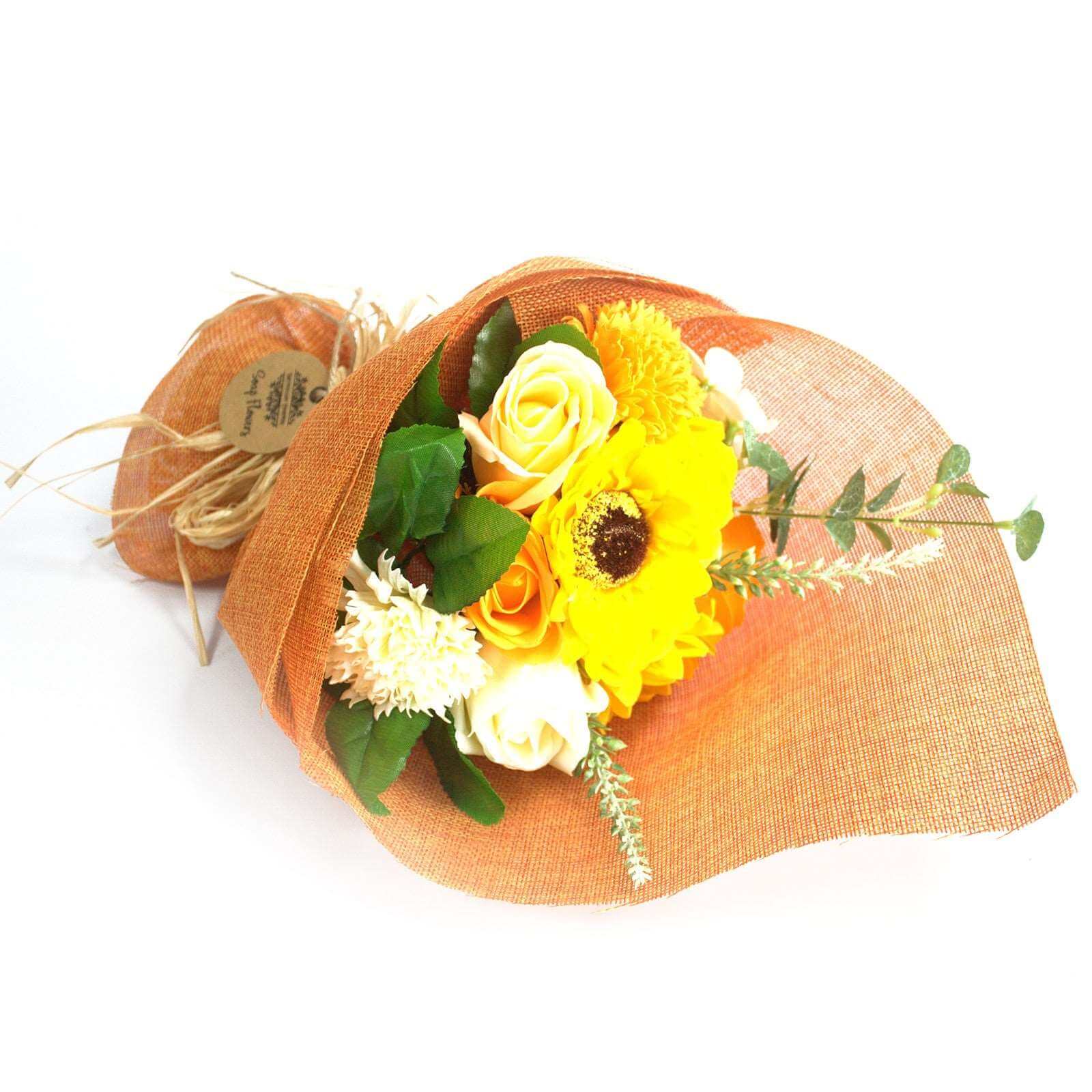 Standing Soap Flower Bouquet - Sunburst Yellow