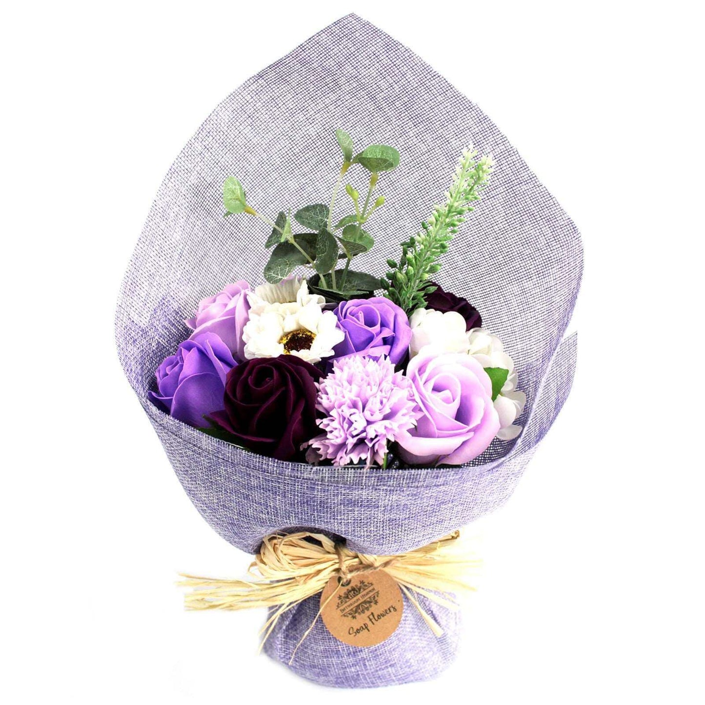 Standing Soap Flower Bouquet - Majestic Purple