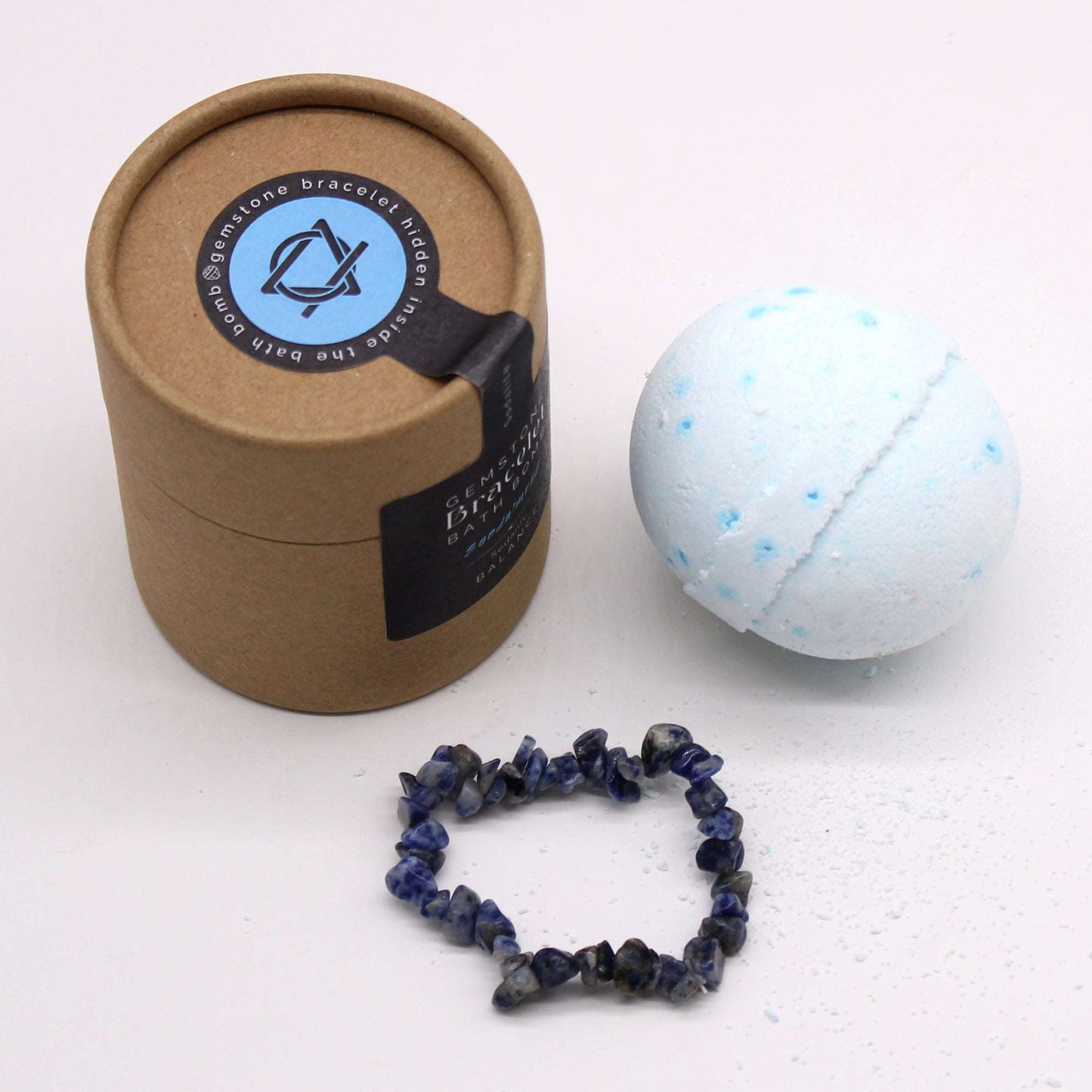 Sodalite Gem Bracelet Bath Bomb - Soothing Suds