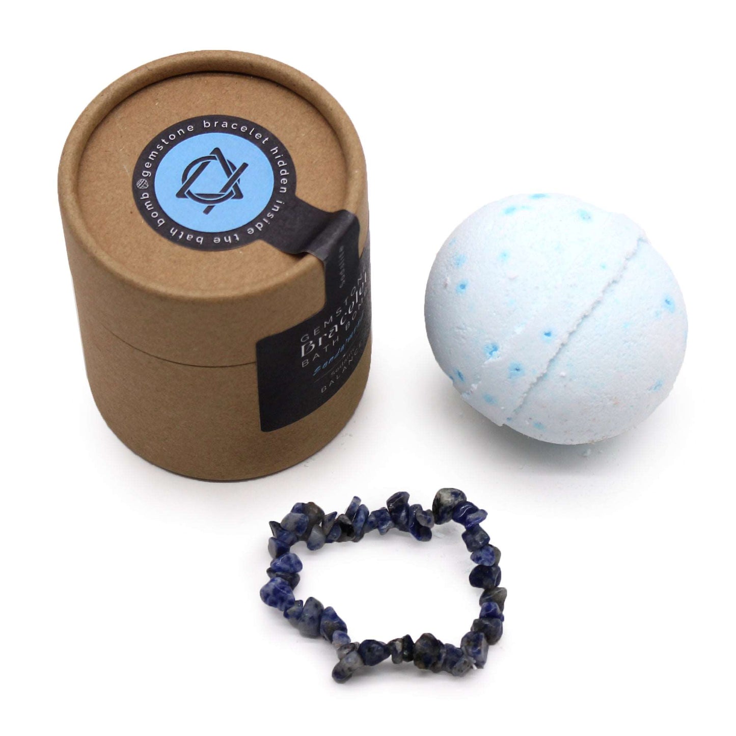 Sodalite Gem Bracelet Bath Bomb - Soothing Suds