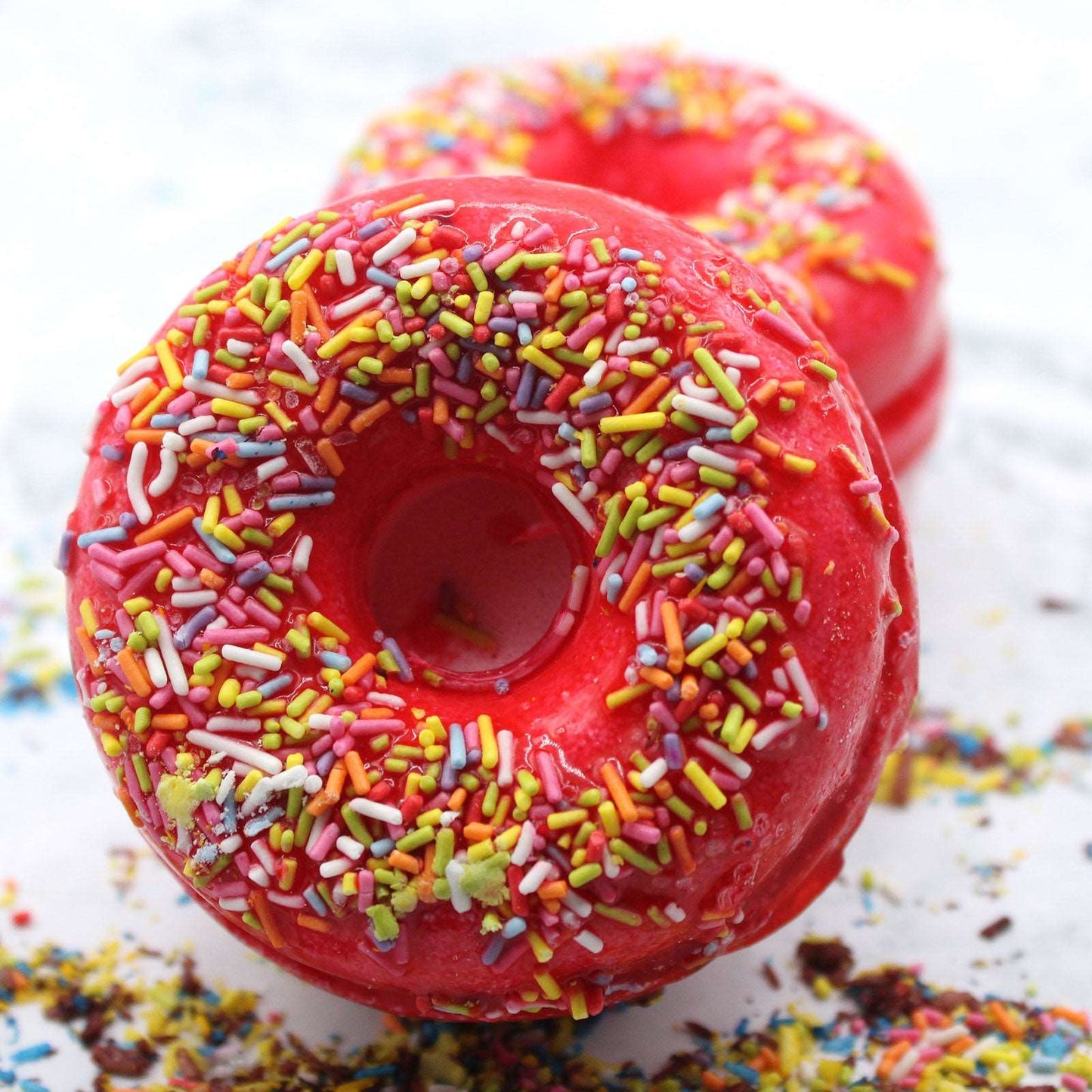 Strawberry & Banana Bath Donuts - Soothing Suds