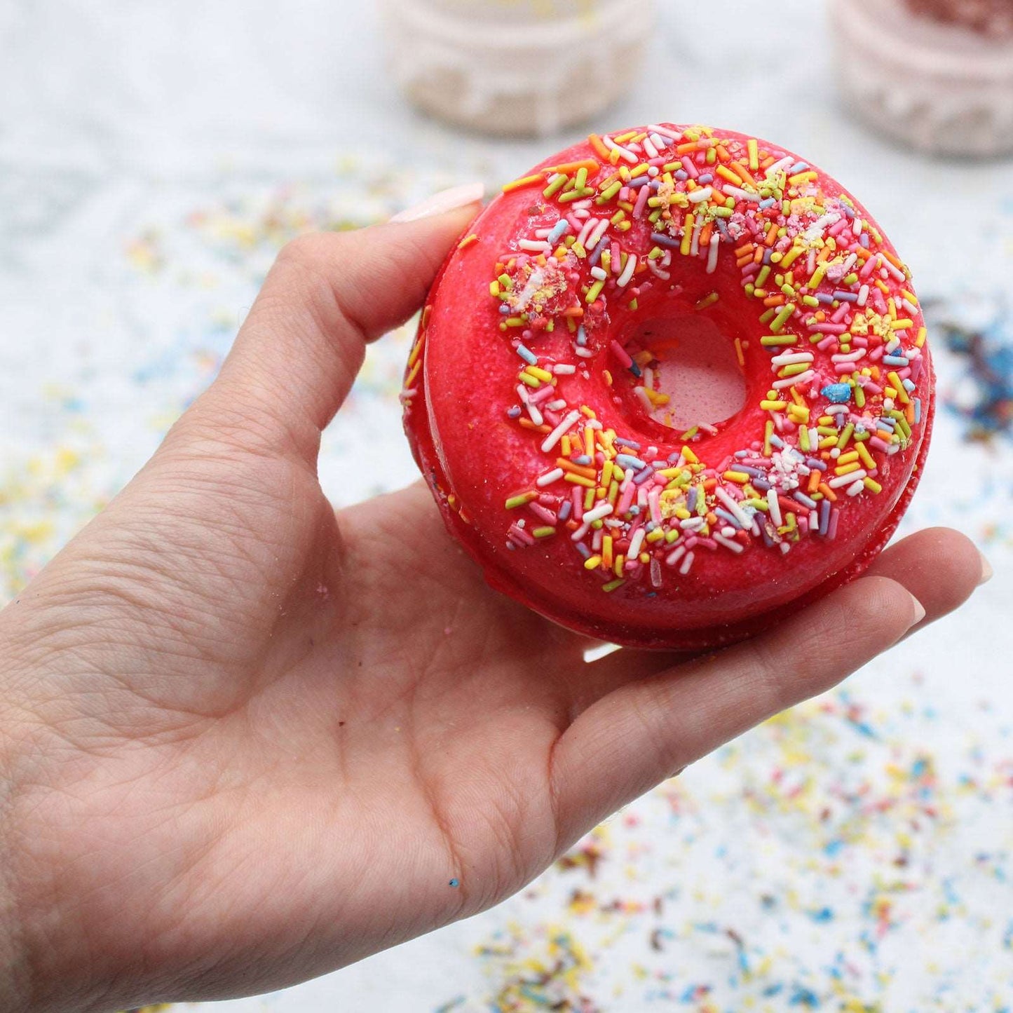 Strawberry & Banana Bath Donuts - Soothing Suds