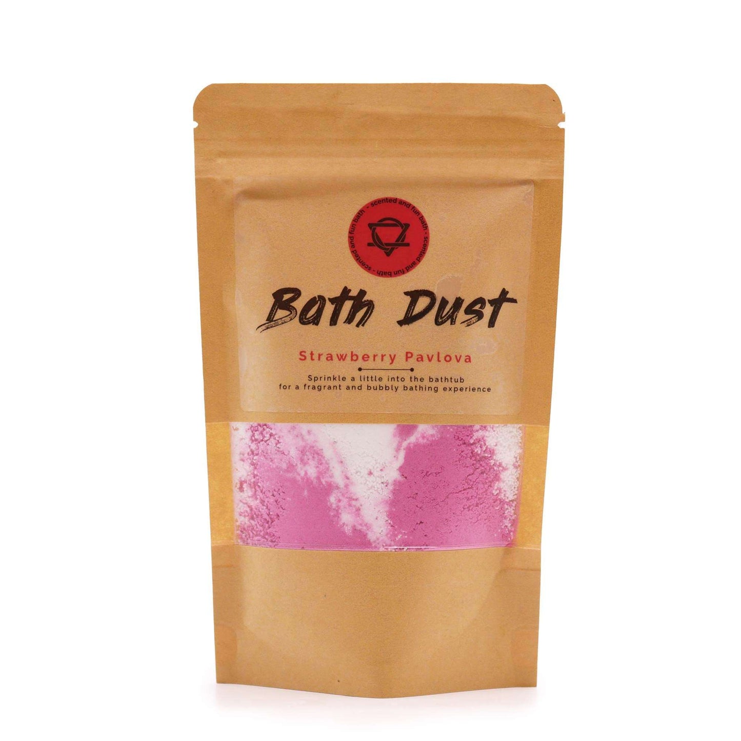 Strawberry Pavlova Bath Dust 190g - Soothing Suds