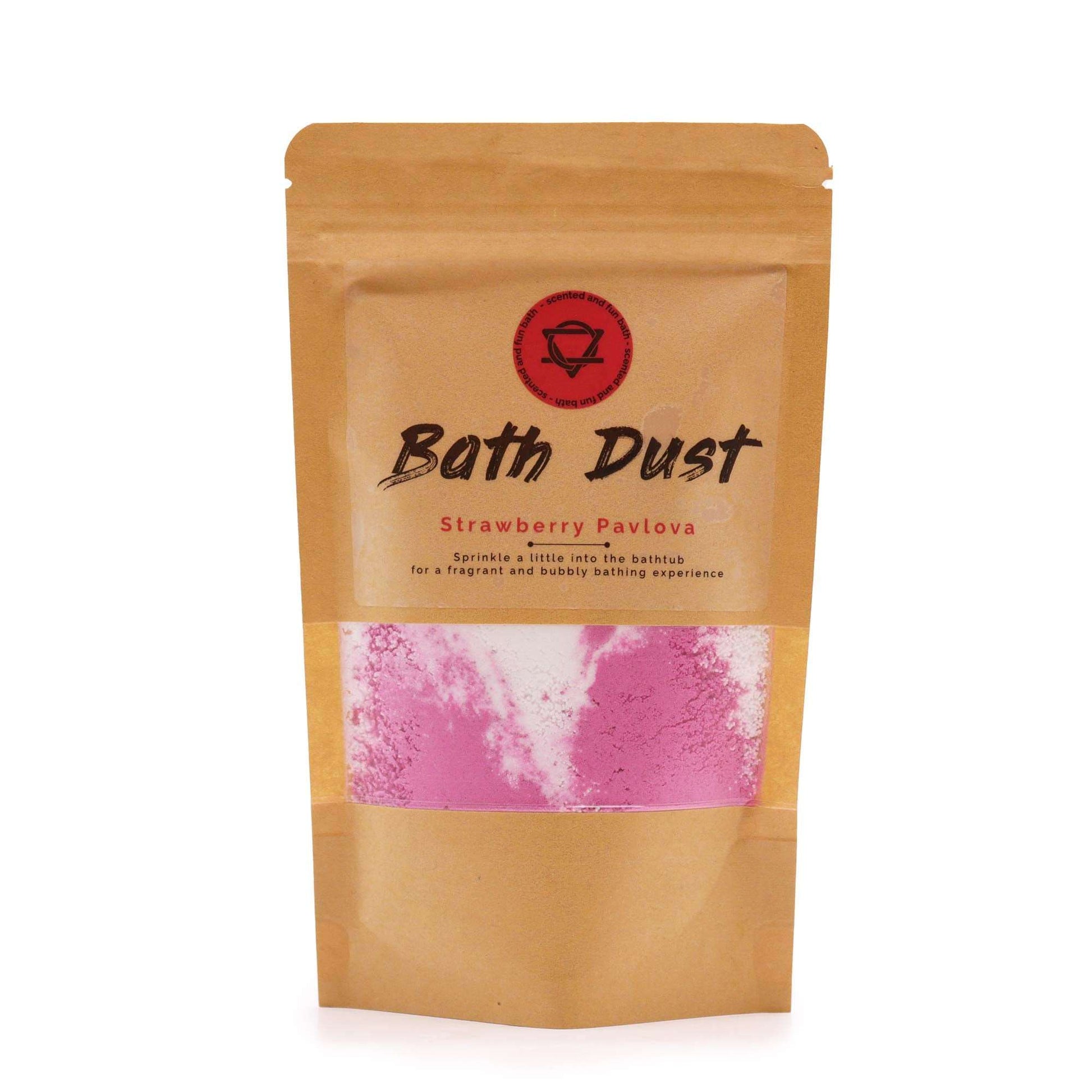 Strawberry Pavlova Bath Dust 190g - Soothing Suds