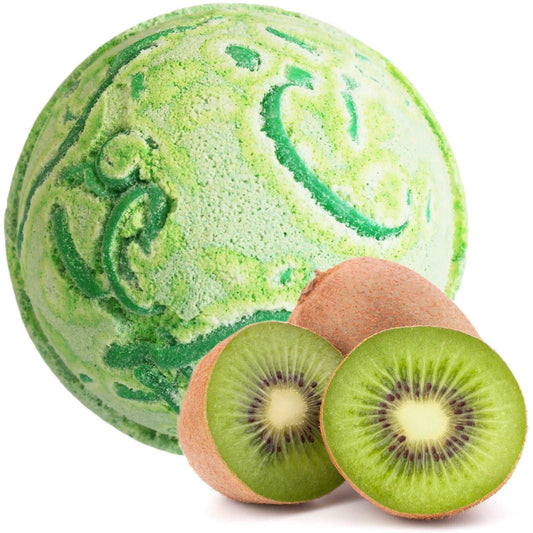 Tropical Paradise Coco Bath Bomb - Kiwi Fruit - Soothing Suds